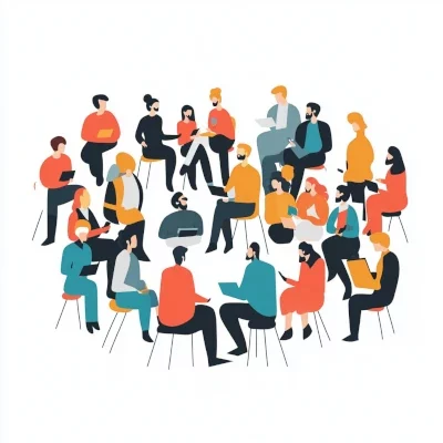 20241207 lots_of_people_talking_small_groups 400×400 How smarter target setting sparks and maintains team engagement